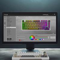 INCA IKG-455 EMPOUSA GASKET HOT SWAP POSH TRİ-MODE MAKRO RGB MEKANIK GAMING KLAVYE-BEYAZ kablosuz ve kablolu kulanma özl